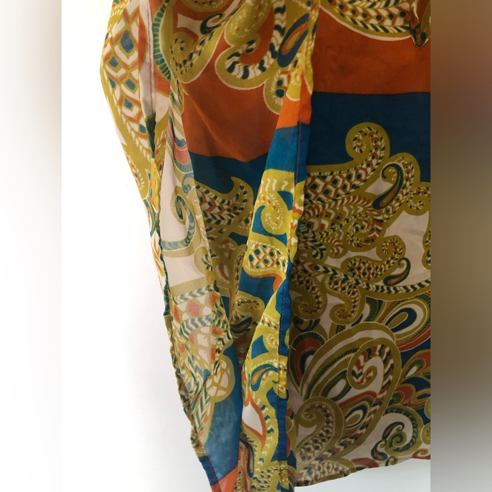 Hot & Delicious Kerchief style cold shoulder blouse - Picture 2 of 7